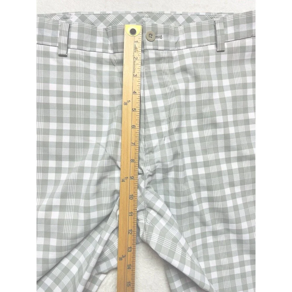 Nike Golf Shorts Dri-Fit Performance Plaid Flat Athletic Men’s Size 35